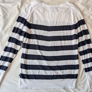 Striped Black and White Long Sleeve Top